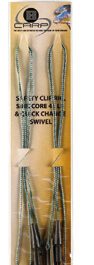 B-Carp Safety Clip Rig Sink Core & Quick Change Swiverl – 2 pcs – 75 cm