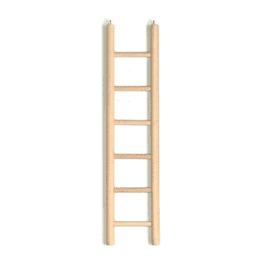 Ladder hout 6 treden groot